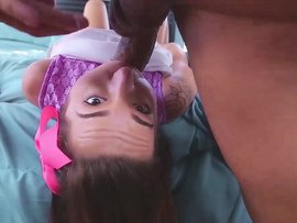 Making Her Moan While Fucking Her Tight Teen Pussy