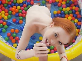 Tiny Redhead And His Huge Cock Have Great Sex