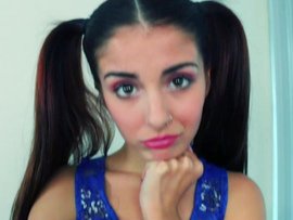 Pulling Her Pigtails While Slamming In A Doggy