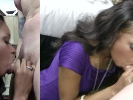 Cumming All Over Small Black Titties