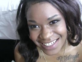 Cumming All Over Small Black Titties