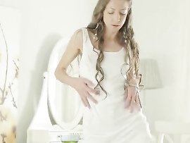 Cute Young Angel Revealing Her Sweets While Posing