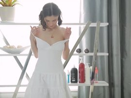 Young Beauty Laid After An Erotic Massage