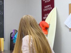 Skinny Avril Hall Fucks A Surfer Jock After Class