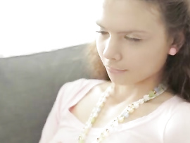 Solo Russian Teen Plays With Her Tits And Cunt