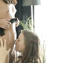 Lesbian Lovers Have Sex On A Beautiful Afternoon