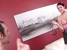 Black-haired Honey With A Delicious Pierced Twat